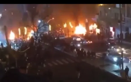 بالفيديو  طهران تشتعل: