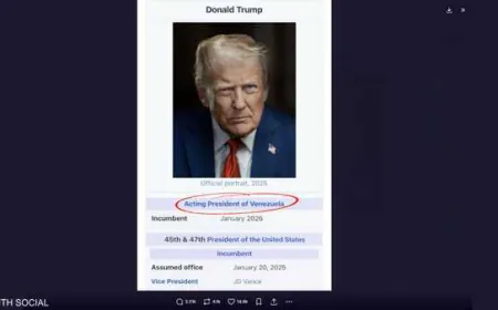 بالصورة.. ترامب ينصّب نفسه حاكما مؤقتا لفنزويلا