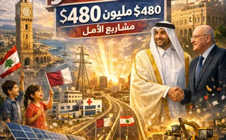 "480 مليون دولار من قطر للبنان: مشاريع حيوية تعيد الأمل من طرابلس إلى كل المناطق"
