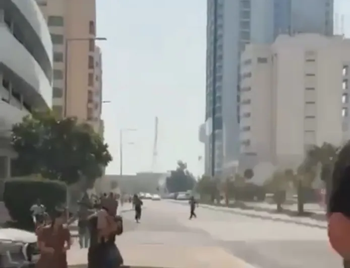 بالڤيديو حالات هلع في ابو ظبي