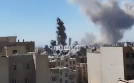 بالفيديو انفجـ.ـارات كبيرة جدا في طهران