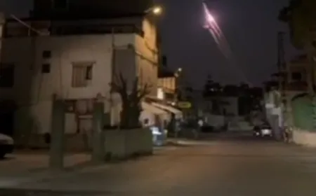 متداول عن مشاهد اطلاق الصواريخ من لبنان