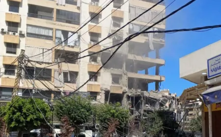 المبنى المستهدف