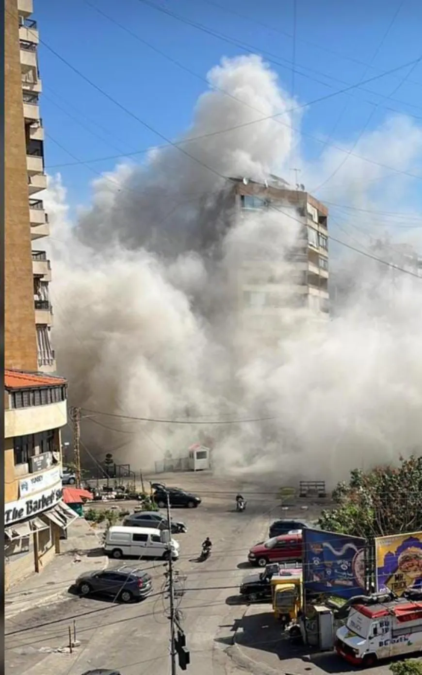 ٣ غارات إسرائيلية استهدفت الضاحية الجنوبية لبيروت(حي ماضي) تحديداً