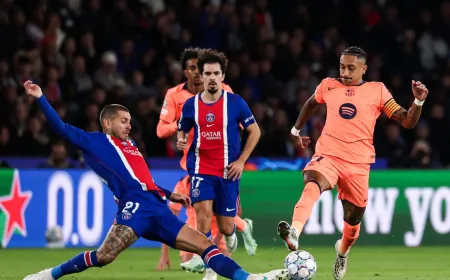 باريس يلحق الهزيمة ببرشلونة.. نظرة على نتائج 9 مباريات في دوري أبطال أوروبا