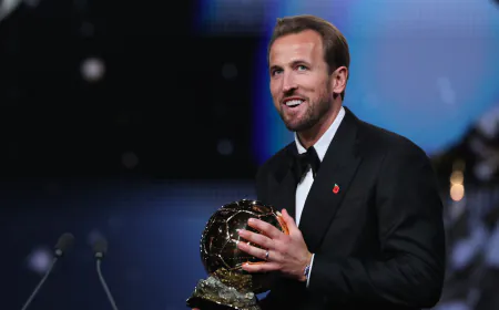 هاري كين يتوج نفسه بجائزة الكرة الذهبية لعام 2026