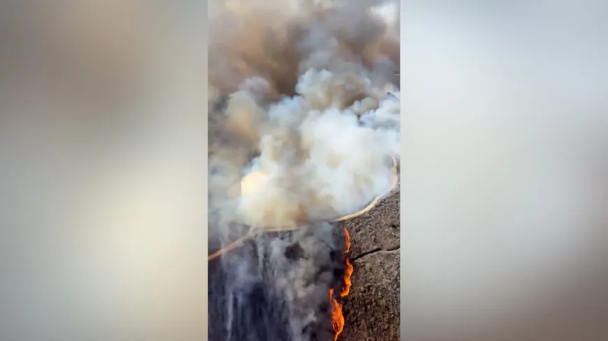 حريق ضخم يجبر آلاف السكان على مغادرة منازلهم في جنوب كاليفورنيا